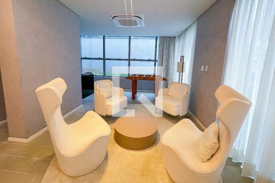 Área comum - Salão de jogos de kitnet/studio para alugar com 1 quarto, 24m² em Pinheiros, São Paulo