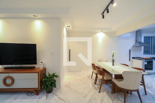 Sala de apartamento para alugar com 3 quartos, 112m² em Barcelona, São Caetano do Sul