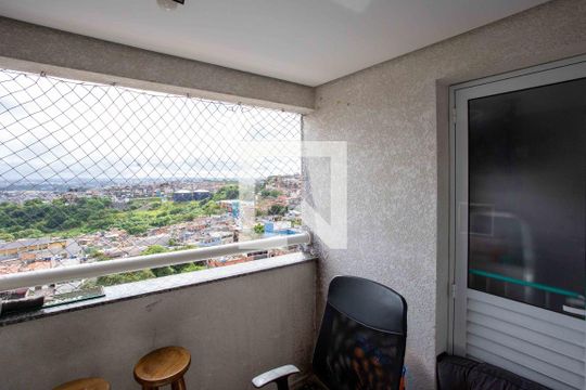 Varanda da Sala de apartamento à venda com 2 quartos, 67m² em Centro, Diadema