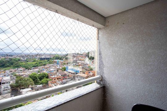 Varanda da Sala de apartamento à venda com 2 quartos, 67m² em Centro, Diadema
