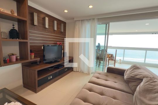 Sala de apartamento para alugar com 3 quartos, 299m² em Canto do Forte, Praia Grande