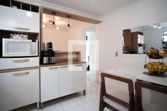 Cozinha de apartamento à venda com 3 quartos, 58m² em Conjunto Habitacional Padre Manoel da Nobrega, São Paulo