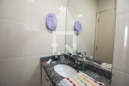 Banheiro da Suíte de apartamento à venda com 3 quartos, 74m² em Vila Dusi, São Bernardo do Campo