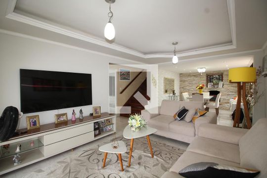 Sala de casa de condomínio à venda com 4 quartos, 250m² em Taquara, Rio de Janeiro