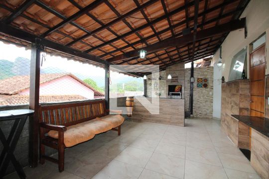 Varanda da Sala de casa de condomínio à venda com 4 quartos, 250m² em Taquara, Rio de Janeiro