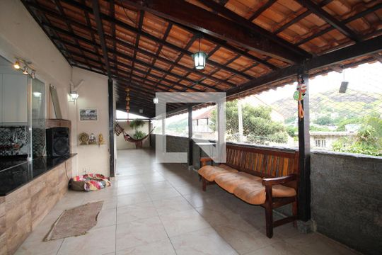 Varanda da Sala de casa de condomínio à venda com 4 quartos, 250m² em Taquara, Rio de Janeiro