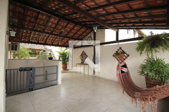 Varanda da Sala de casa de condomínio à venda com 4 quartos, 250m² em Taquara, Rio de Janeiro