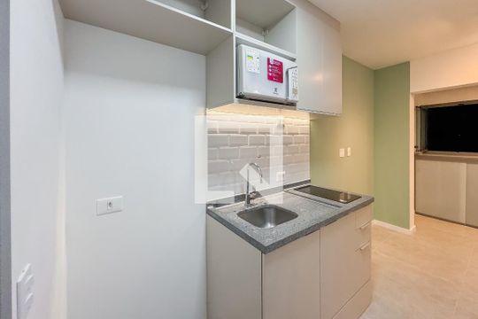 Cozinha de kitnet/studio à venda com 1 quarto, 25m² em Vila Mariana, São Paulo