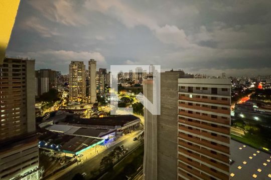 Vista da Sacada de kitnet/studio à venda com 1 quarto, 25m² em Vila Mariana, São Paulo
