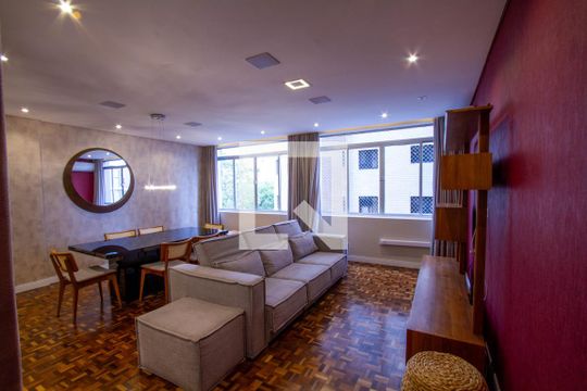 Sala de apartamento para alugar com 3 quartos, 101m² em Batel, Curitiba