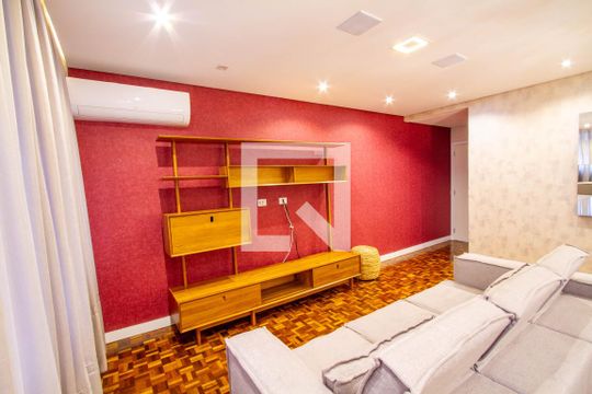 Sala de apartamento para alugar com 3 quartos, 101m² em Batel, Curitiba