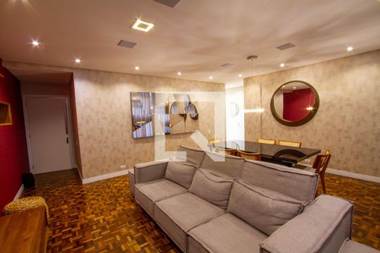 Sala de apartamento para alugar com 3 quartos, 101m² em Batel, Curitiba