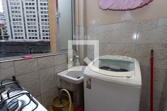 Cozinha/Lavanderia de apartamento à venda com 1 quarto, 30m² em Centro Histórico de São Paulo, São Paulo