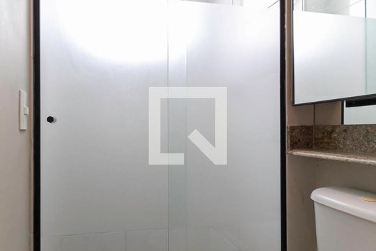 Banheiro da suíte de apartamento à venda com 2 quartos, 62m² em Bandeirantes (pampulha), Belo Horizonte