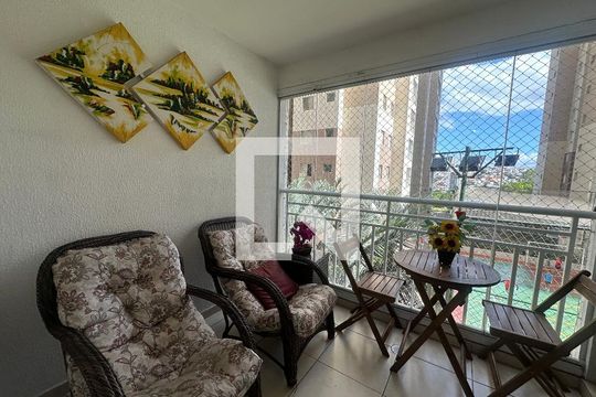 Varanda da Sala de apartamento para alugar com 3 quartos, 87m² em Jardim Tupanci, Barueri