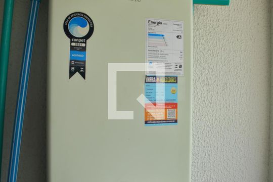 Área de Serviço- Aquecedor de apartamento à venda com 3 quartos, 96m² em Baeta Neves, São Bernardo do Campo