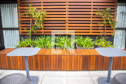 Área comum de kitnet/studio à venda com 1 quarto, 28m² em Jardim das Acacias, São Paulo