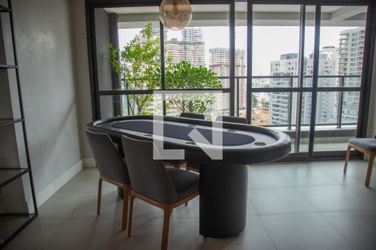 Área comum de apartamento à venda com 1 quarto, 28m² em Jardim das Acacias, São Paulo