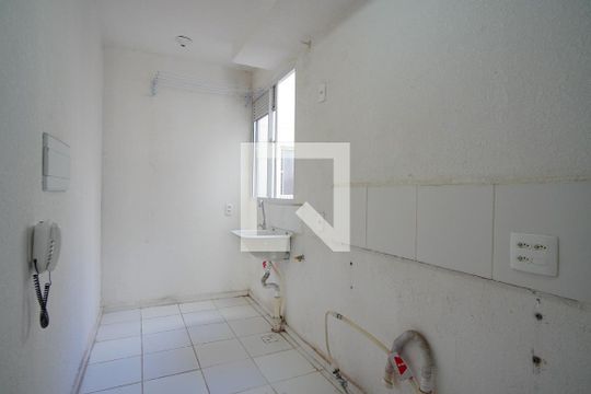 Cozinha de apartamento para alugar com 2 quartos, 43m² em Santa Rosa de Lima, Porto Alegre