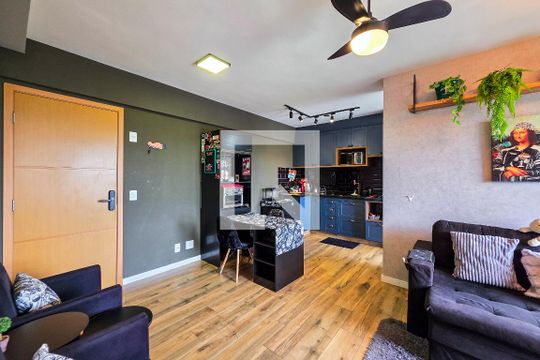 Sala de apartamento para alugar com 2 quartos, 65m² em Jardim Augusta, São José dos Campos