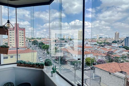 Varanda da Sala de apartamento à venda com 3 quartos, 115m² em Vila Regente Feijó, São Paulo