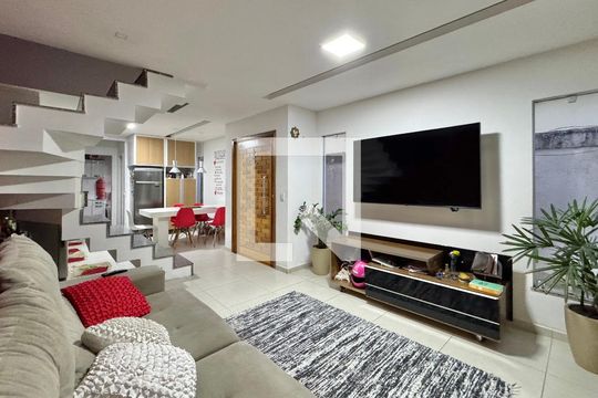 Sala de casa de condomínio à venda com 3 quartos, 172m² em Vargem Grande, Rio de Janeiro