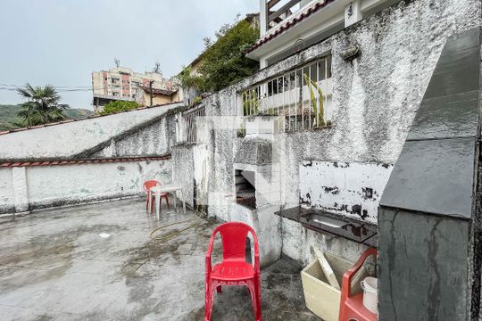 Varanda de casa à venda com 3 quartos, 400m² em Riachuelo, Rio de Janeiro