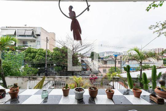 Varanda da Sala de casa à venda com 3 quartos, 400m² em Riachuelo, Rio de Janeiro