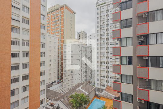 Vista do Quarto de apartamento para alugar com 1 quarto, 41m² em Jardim Paulista, São Paulo
