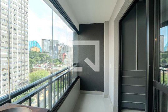 Sacada de apartamento à venda com 1 quarto, 22m² em Centro Histórico de São Paulo, São Paulo