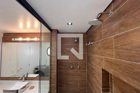 Banheiro da Suíte 1 de apartamento para alugar com 1 quarto, 58m² em Jardim Paulista, São Paulo