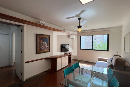 Sala de apartamento para alugar com 1 quarto, 58m² em Jardim Paulista, São Paulo