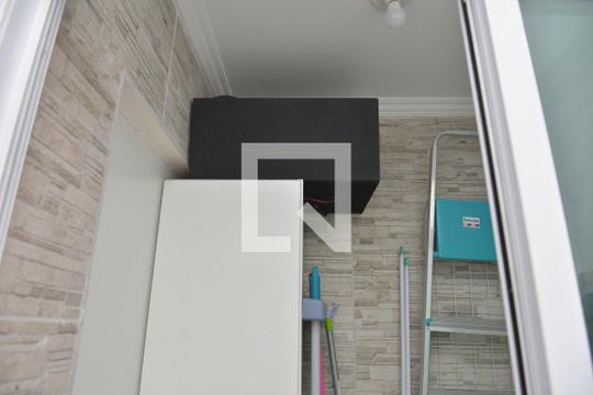 Área de Serviço de apartamento à venda com 2 quartos, 43m² em Vila Curuçá, Santo André