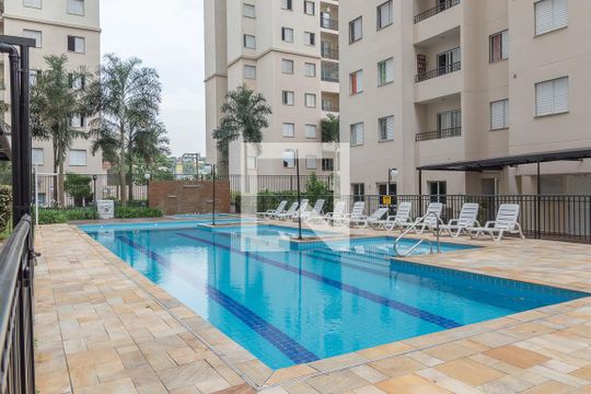 Área comum - Piscina de apartamento para alugar com 2 quartos, 54m² em Nova Petrópolis, São Bernardo do Campo