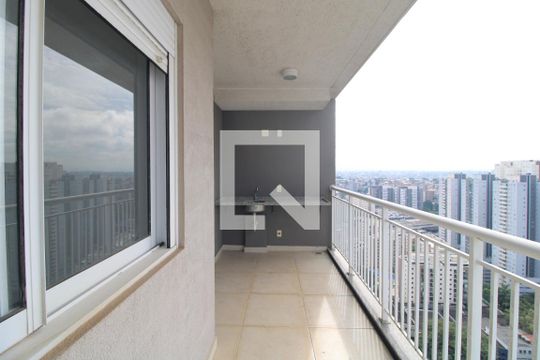 Varanda da Sala de apartamento à venda com 2 quartos, 61m² em Campininha, São Paulo