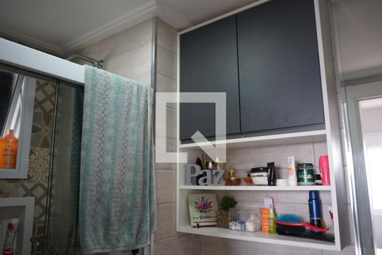 Banheiro do Quarto 1 de apartamento para alugar com 3 quartos, 71m² em Belenzinho, São Paulo