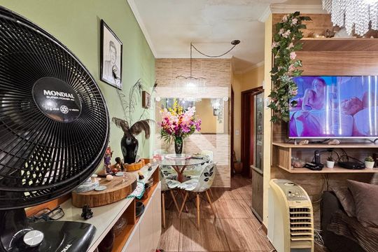 Sala de apartamento à venda com 2 quartos, 84m² em Bangú, Santo André