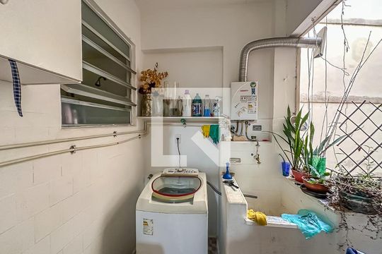 Área de Serviço de apartamento à venda com 4 quartos, 137m² em Laranjeiras, Rio de Janeiro