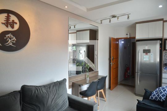 Sala de apartamento à venda com 2 quartos, 74m² em Parque Marajoara, Santo André