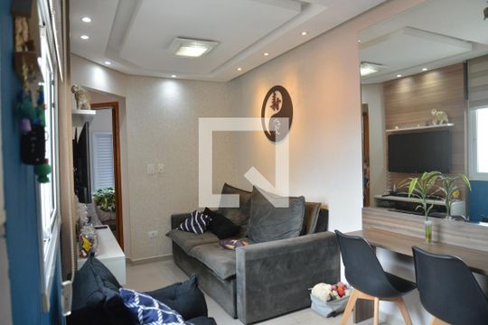 Sala de apartamento à venda com 2 quartos, 74m² em Parque Marajoara, Santo André
