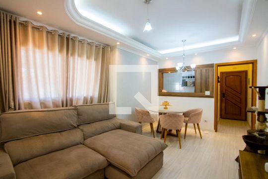 Sala de apartamento para alugar com 2 quartos, 64m² em Vila Progresso, Santo André