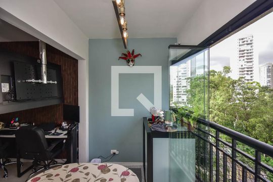Varanda de apartamento à venda com 1 quarto, 38m² em Vila Andrade, São Paulo