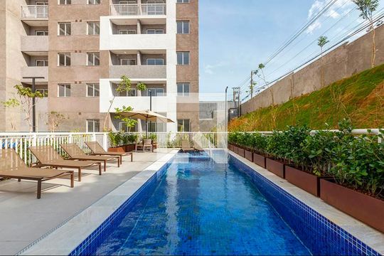 Área comum - Piscina de apartamento para alugar com 1 quarto, 24m² em Vila Butantã, São Paulo