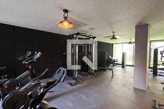 Área comum - Academia de kitnet/studio para alugar com 1 quarto, 27m² em Jardim Paulista, São Paulo