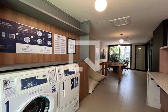 Área Comum - Lavanderia de kitnet/studio para alugar com 1 quarto, 27m² em Jardim Paulista, São Paulo