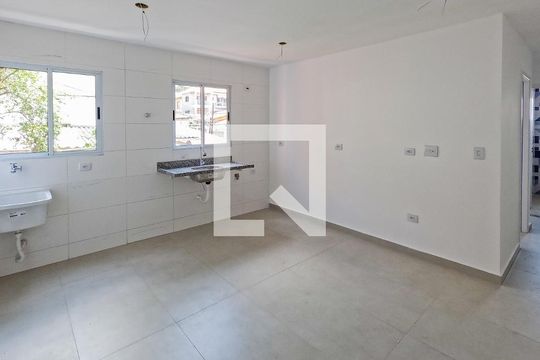 Sala/Cozinha de apartamento à venda com 2 quartos, 37m² em Vila Pereira Cerca, São Paulo