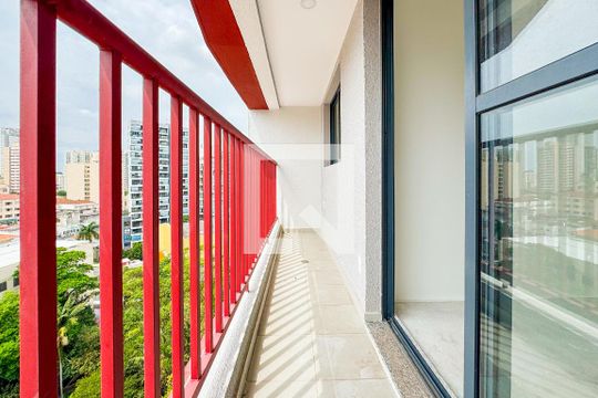 Varanda da Sala de apartamento para alugar com 1 quarto, 45m² em Vila Mariana, São Paulo
