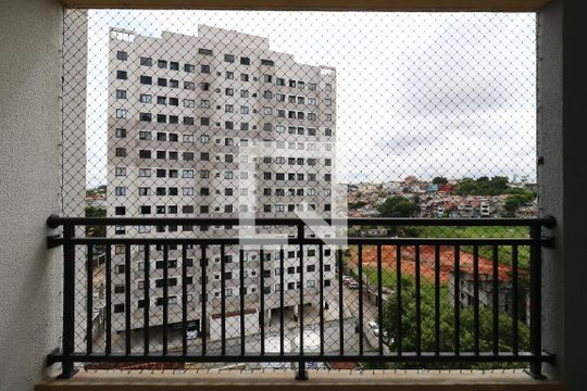 Varanda da Sala de apartamento à venda com 2 quartos, 43m² em Santa Maria, Santo André
