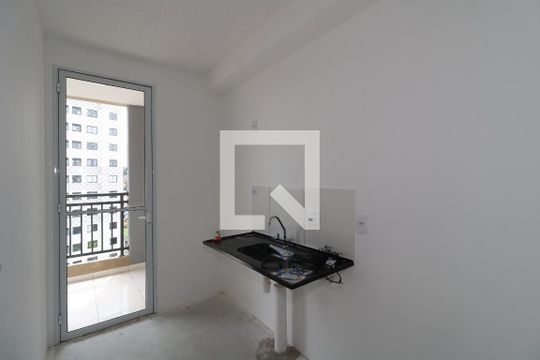 Cozinha de apartamento à venda com 2 quartos, 43m² em Santa Maria, Santo André