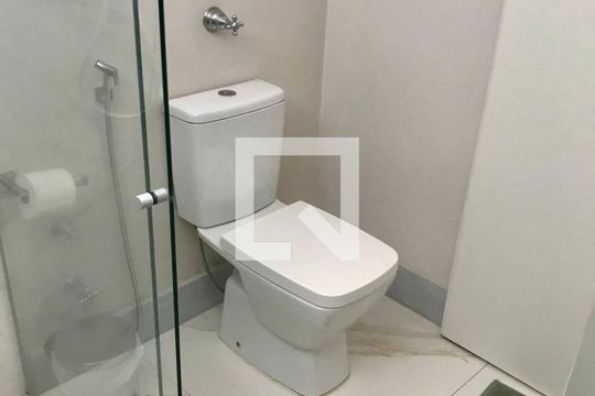Banheiro da Suíte de apartamento à venda com 1 quarto, 86m² em São Pedro, Belo Horizonte